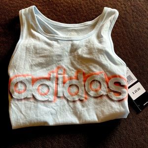 Adidas girls active racer back tank top - brand new with tags